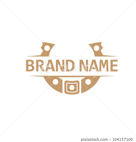 Horseshoe Logo, Cowboy Horse Vector, Icon Design Symbol Template 104157100