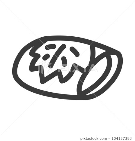 迷你迷你線描食物插畫櫻持關東風格 迷你迷你線描食物插畫櫻持關東風格 104157393