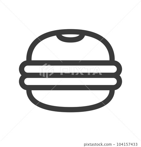 Mini-mini line drawing food illustration Dorayaki 104157433