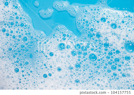 Detergent foam bubble. Top view Detergent foam bubble. Top view 104157755
