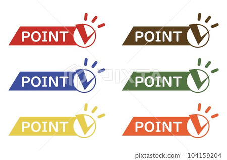 插畫素材:要點、重要、檢查、注意、注意 插畫素材:要點、重要、檢查、注意、注意 104159204