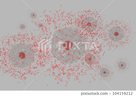Image of plasma cells producing antibodies 104159212