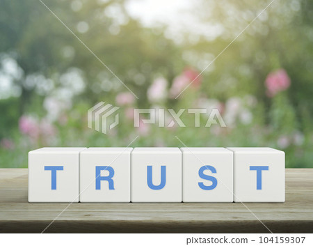 Building trust business concept Building trust business concept 104159307
