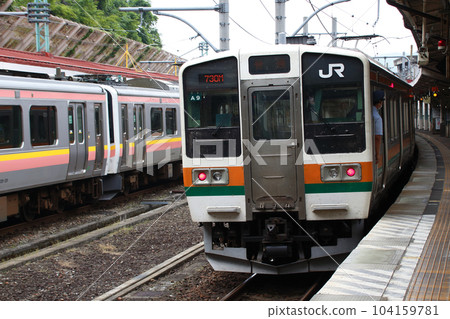 上越線211系、E129系停靠水上站 上越線211系、E129系停靠水上站 104159781