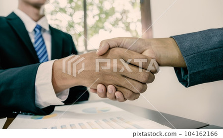 hands shake after business office executives are interviewing job applicants in the meeting room hands shake after business office executives are interviewing job applicants in the meeting room 104162166