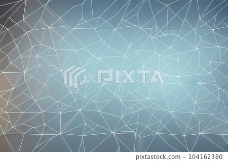 Abstract background. Geometric background. Polygonal crystal structure 104162380