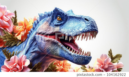 tyrannosaurus rex dinosaur 3d render 104162922