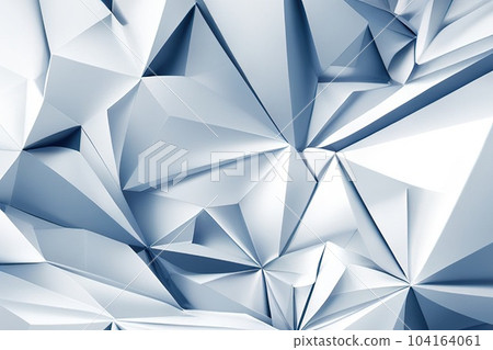 Abstract mosaic background White low poly background texture illustration. 104164061