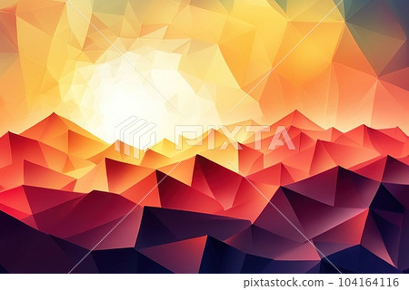 Abstract polygonal background of different color figures. Template for a text. 104164116