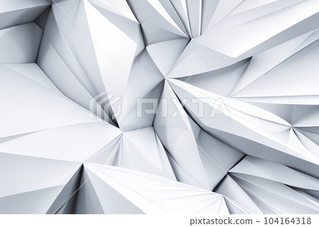 Abstract mosaic background White low poly background texture illustration. 104164318