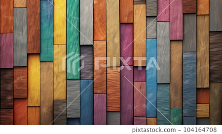 Colorful wood plank texture background 104164708