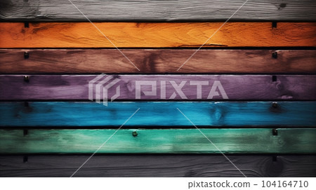 Colorful wood plank texture background 104164710