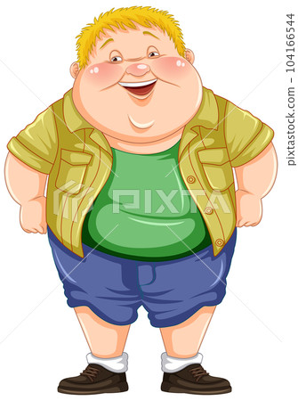 Fat boy cartoon character Fat boy cartoon character 104166544