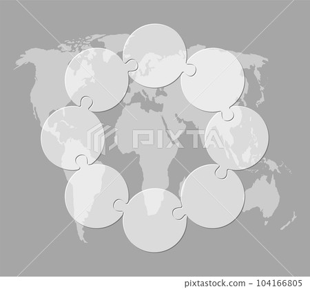 Transparent diagram infographic process on 8 steps 104166805