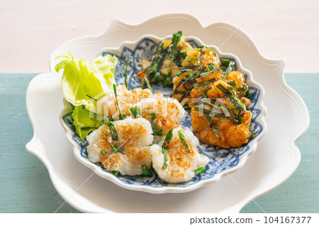 兩種口味的山藥燒 兩種口味的山藥燒 104167377