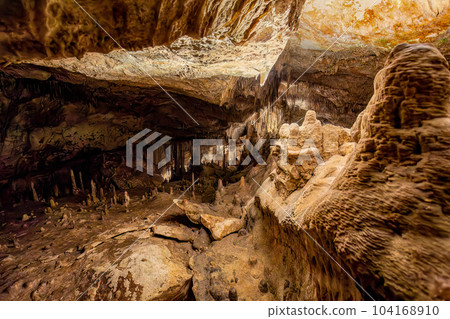Dragon cave, Coves del Drach, (Cuevas del Drach). Porto Cristo. Balearic Islands Mallorca Spain. 104168910