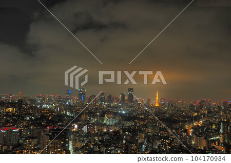 Tokyo Tower and night view Tokyo Tower and night view 104170984