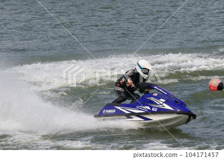 Jet ski that makes a splash and turns marine sports Jet ski that makes a splash and turns marine sports 104171457
