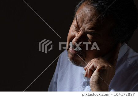 senior man calling angrily senior man calling angrily 104172857