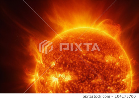 太陽圖像：AI 生成的圖像 104173700