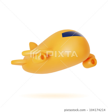 3d vector airplane icon. 3d vector airplane icon. 104174214