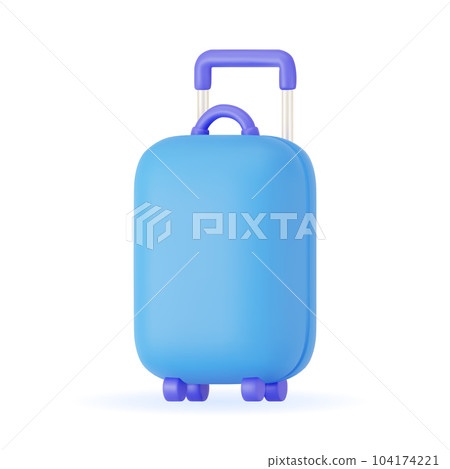 3d vector icon luggage. 3d vector icon luggage. 104174221