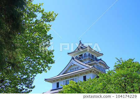 長濱市的風景、新綠和長濱城 長濱市的風景、新綠和長濱城 104174229