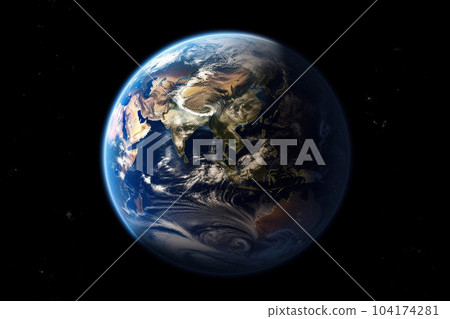 從太空看到的地球圖像：人工智能生成的圖像 104174281