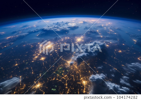 從太空看到的地球圖像:人工智能生成的圖像 從太空看到的地球圖像:人工智能生成的圖像 104174282