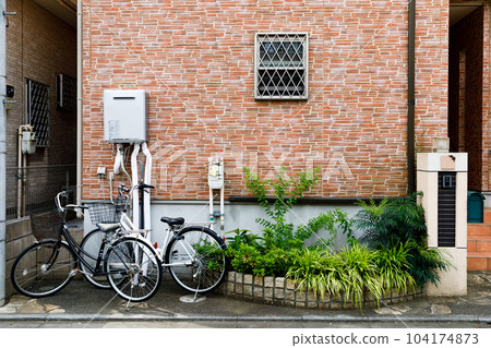 front door of private house 104174873