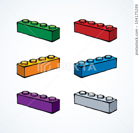 Lego. Vector drawing 104175289