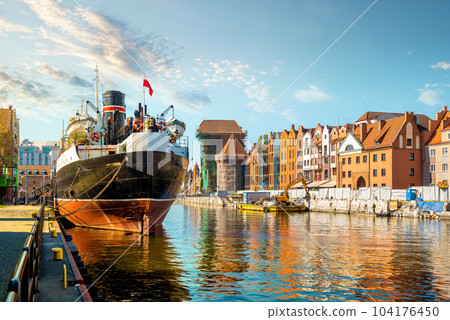 Sailing in the canal 104176450