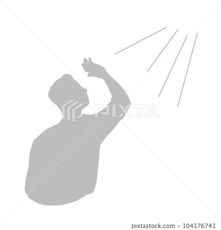 關心陽光的男人插畫 關心陽光的男人插畫 104176741