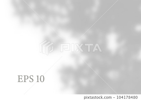 Transparent natural tree shadow. Light effect overlay. Mesh grid. Shadows from branches on ground. Presentation your design card, poster Photo realistic vector illustration 104178480