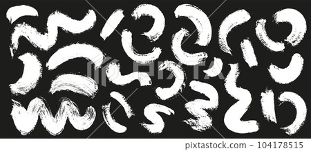 Photo & Art Print grunge spiral wave logo, black brush stroke isolated on  white background