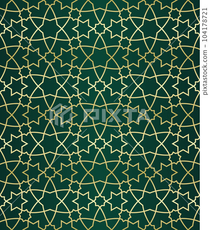 Islamic background with traditional style arabic. Seamless pattern for card, background, fabric or abstract design. Muslim ornament. 104178721