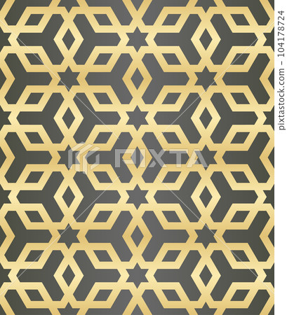 Islamic background with traditional style arabic. Seamless pattern for card, background, fabric or abstract design. Muslim ornament. 104178724