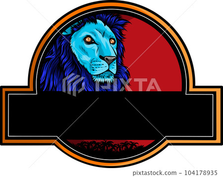 vector illustration of Wild Lion Head Mascot vector illustration of Wild Lion Head Mascot 104178935