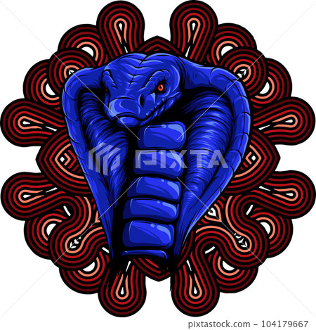 vector illustration of Cobra head mascot logo vector illustration of Cobra head mascot logo 104179667