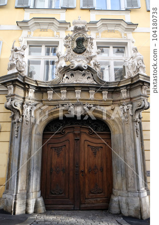 Historic entrance doorway in Graz, Styria, Austria 104180738