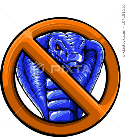 vector illustration of Forbidden Cobra on white background 104181510