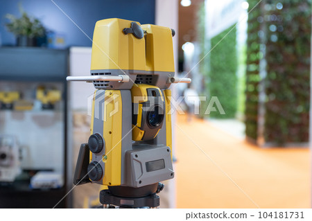 Theodolite - geodetic equipment for construction work 104181731