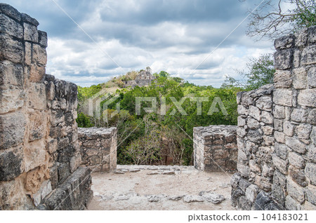 Maya Ruins in the Jungle Maya Ruins in the Jungle 104183021