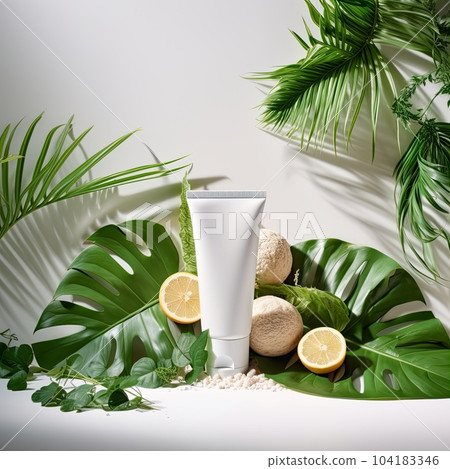 White plastic cream tube mockup, cosmetic product styled mockup, skincare packaging template front view White plastic cream tube mockup, cosmetic product styled mockup, skincare packaging template front view 104183346