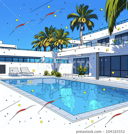 City pop illustration "AI generated image" City pop illustration "AI generated image" 104183352