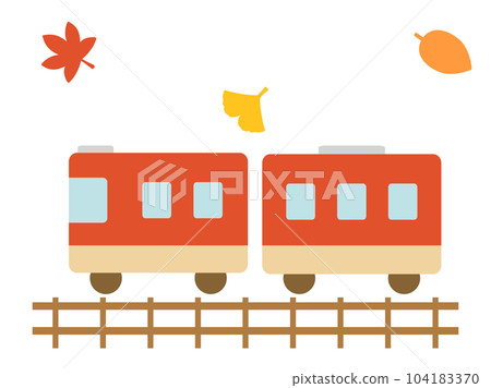 Illustration inspired by an autumn train trip Illustration inspired by an autumn train trip 104183370