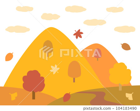 Illustration inspired by autumn mountains Illustration inspired by autumn mountains 104183490