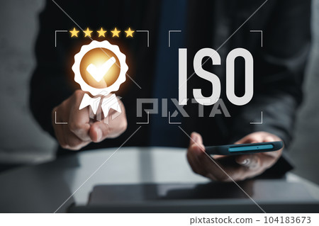 Cyberspace business assurance and standard compliance. ISO certification and document management system present. Feedback and satisfaction is guaranteed. 104183673