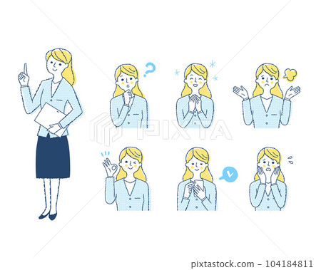 Female facial expression_h15 variation set Female facial expression_h15 variation set 104184811