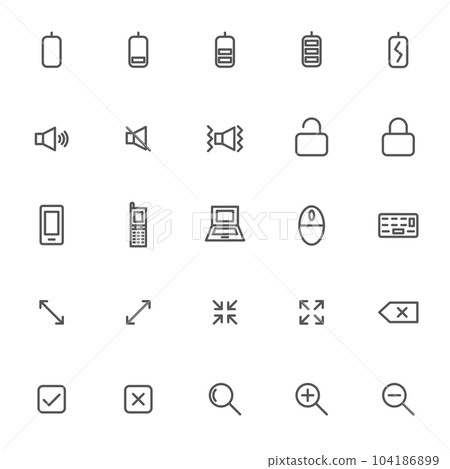 迷你迷你商務圖標集 01 104186899
